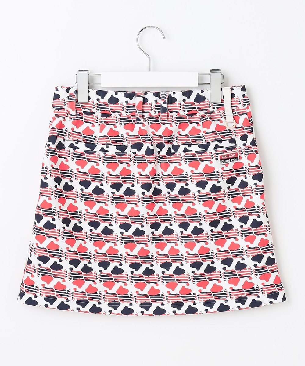 23区GOLF 【WOMEN】ＰＡＲＩＳ柄プリント ダンボール スカート 