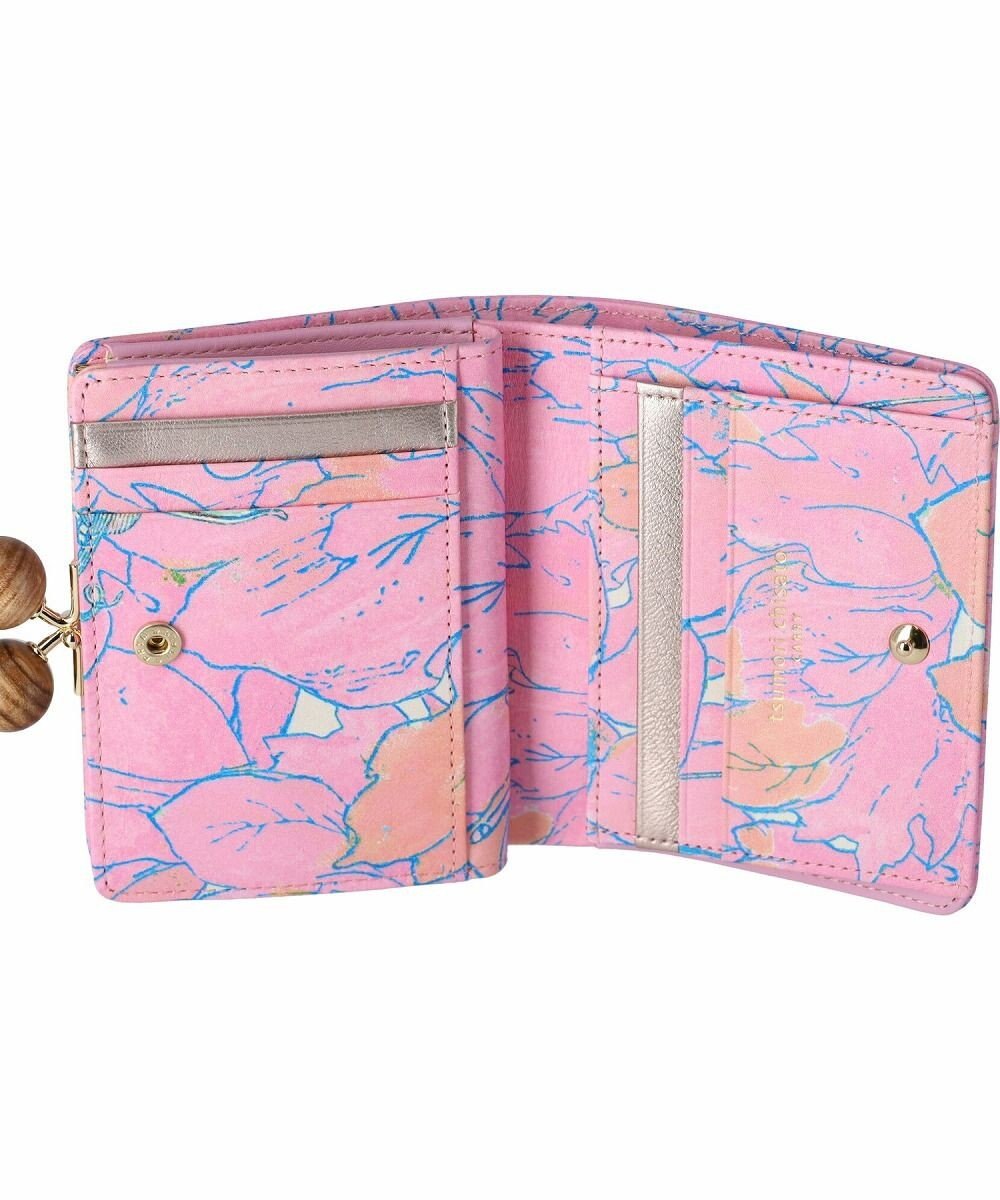 tsumori chisato CARRY 葉っぱ がま口 2つ折り財布 