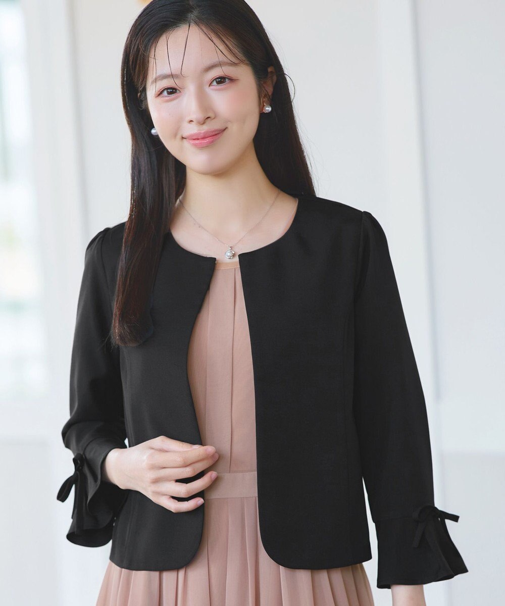 Tiaclasse リボン袖ジャレロ 