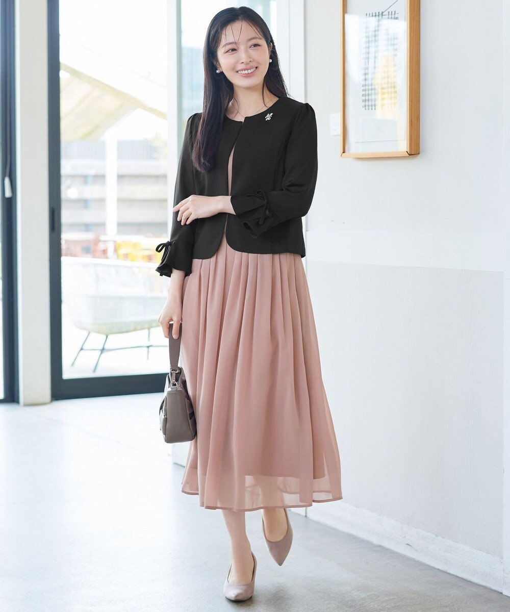 Tiaclasse リボン袖ジャレロ 