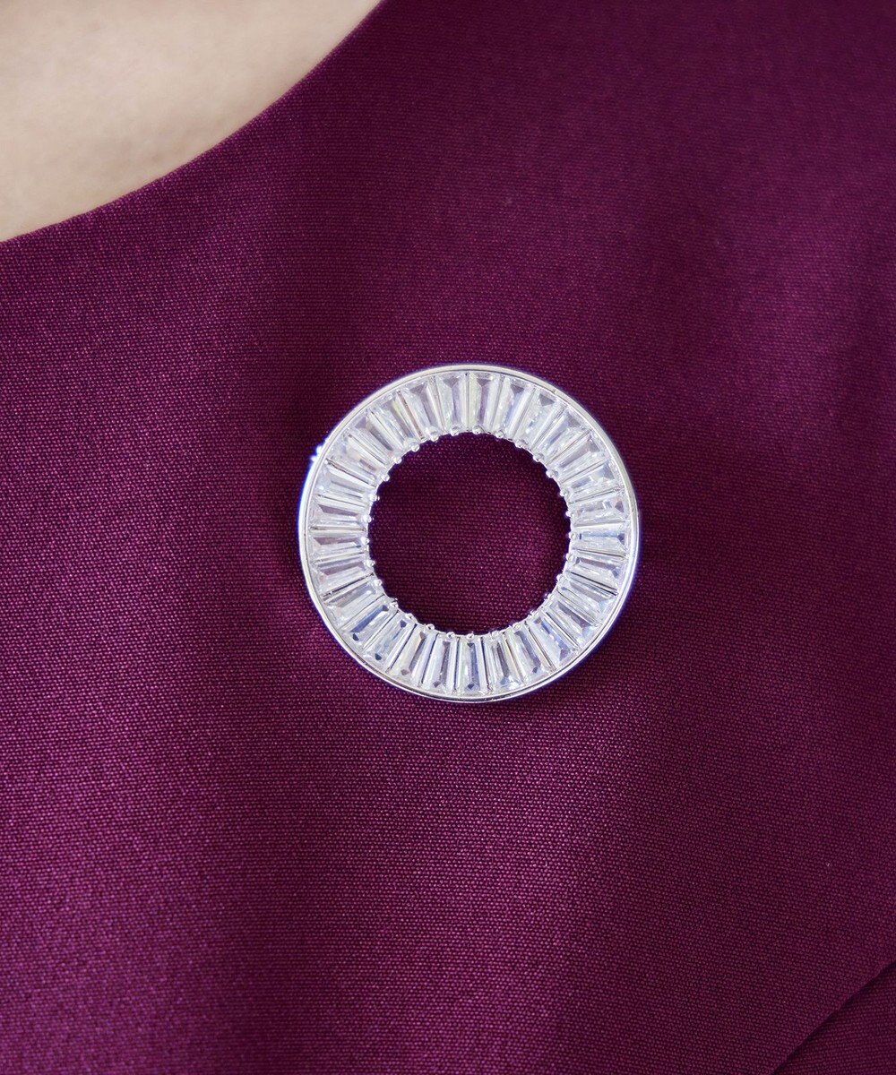 Tiaclasse ガラスサークルブローチ 