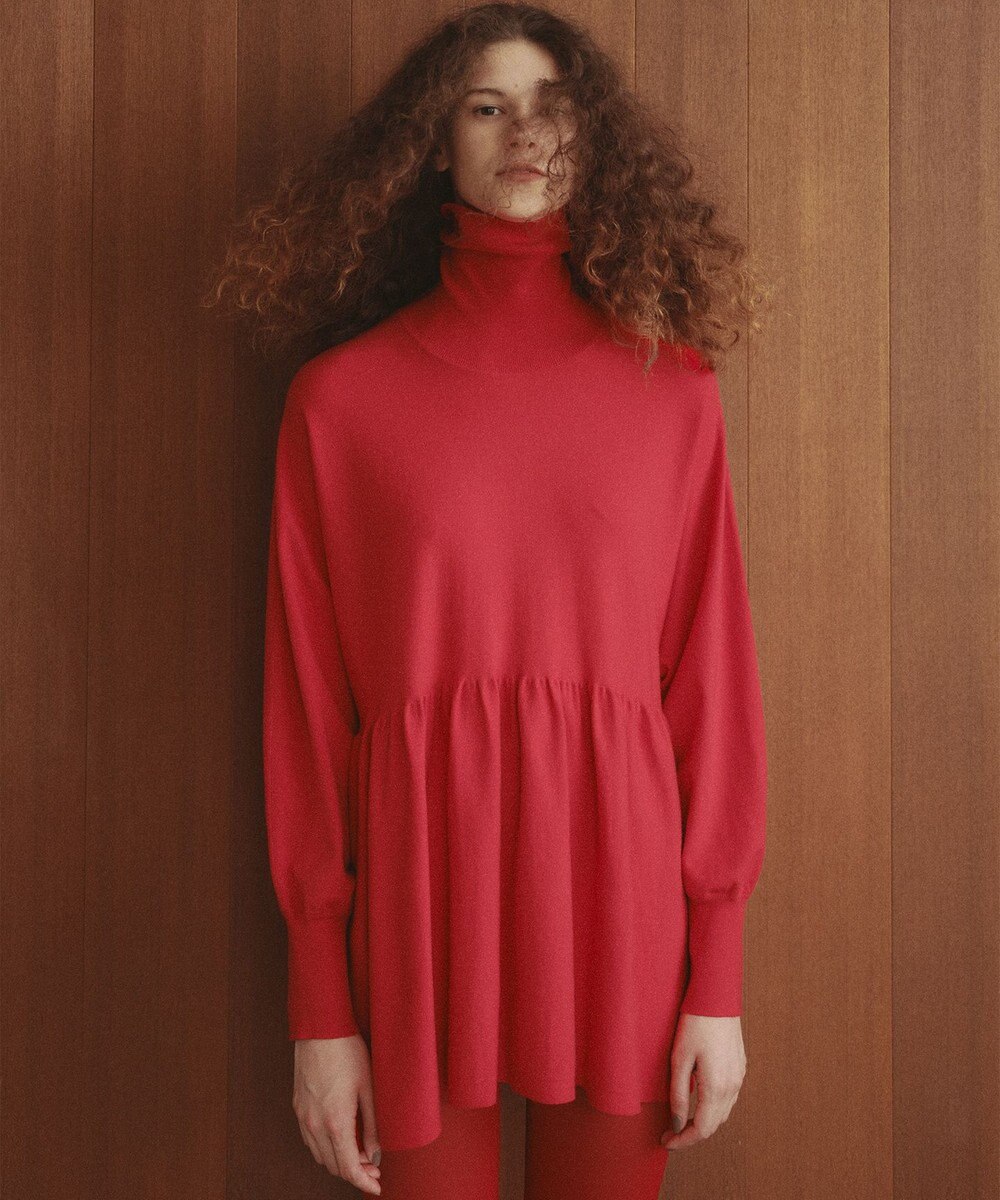 #Newans 【洗える】ペプラムデザインワイドシルエットプルオーバー 