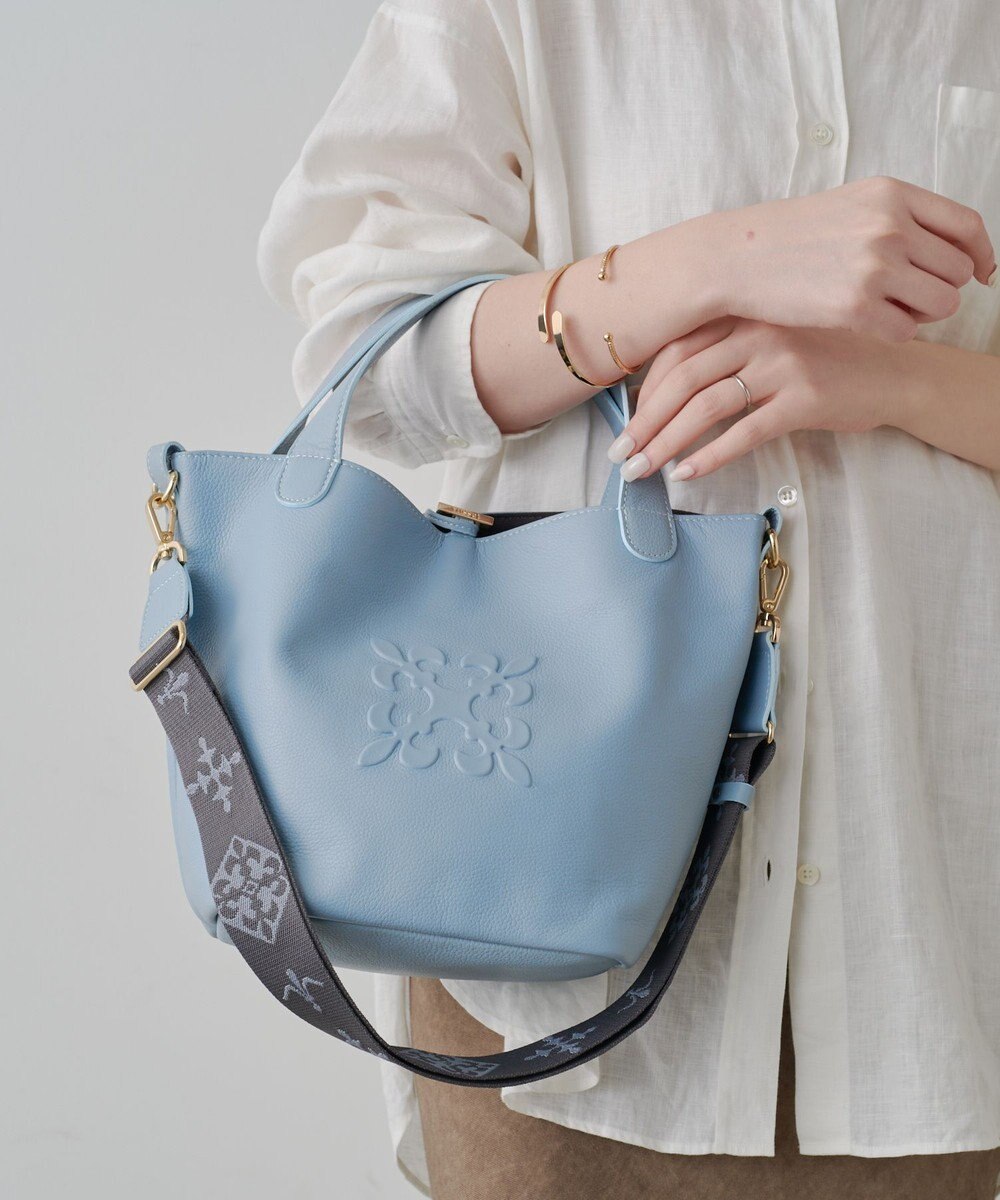 russet エンボスモノグラム2WAYタウントートバッグ(CE-1672-WEB) 