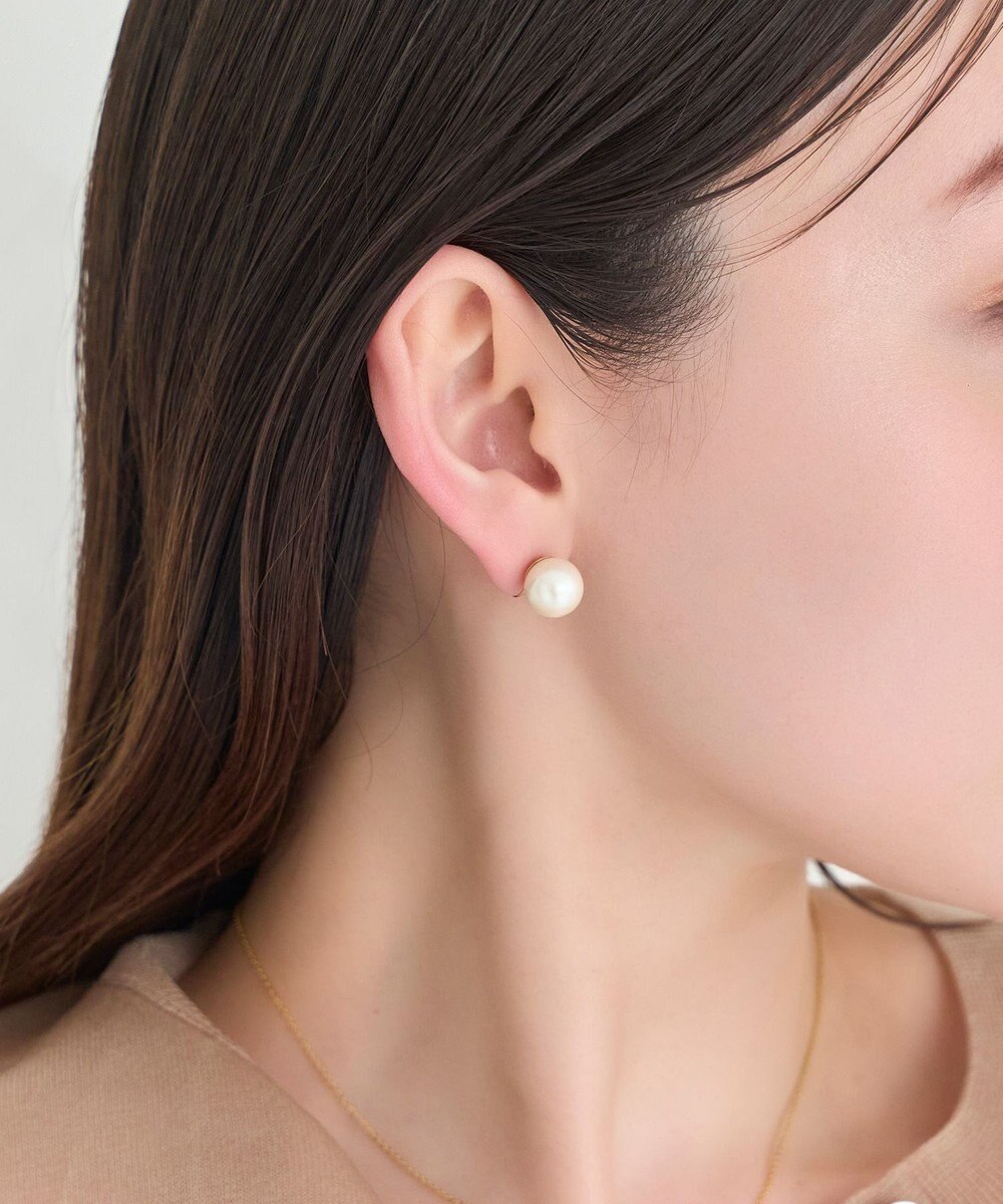 Phoebe 【痛くないシリーズ/金属アレルギー対応】パールリウムライトフィットイヤリング/一粒パール 