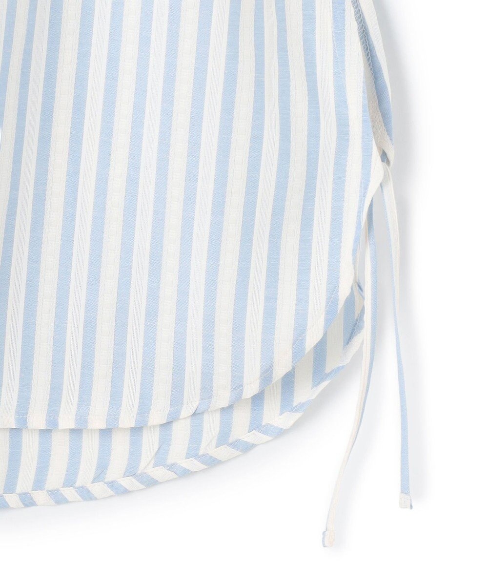 J.PRESS YORK STREET 【WOMEN】サイドドローストリング シャツブラウス 