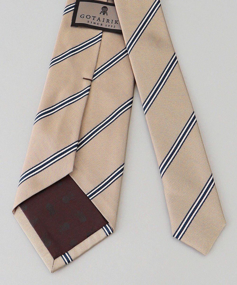 GOTAIRIKU GOTAIRIKU別注【日本製】シルク ネクタイ_レジメンタル 