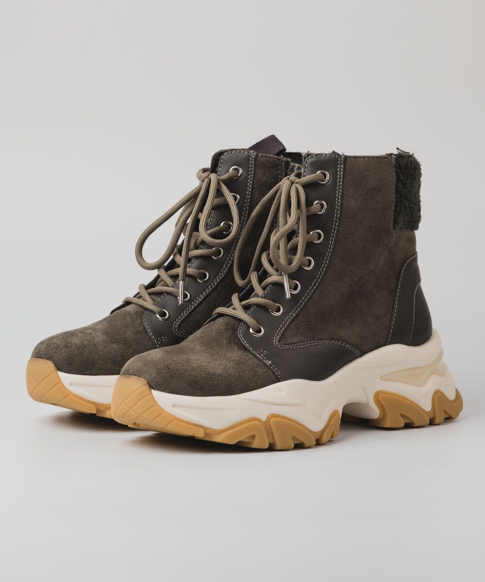 BONTRE 【PRECIEUX JOUET/プレシュウジュエ】ボリュームソールボアハイカットスニーカー 