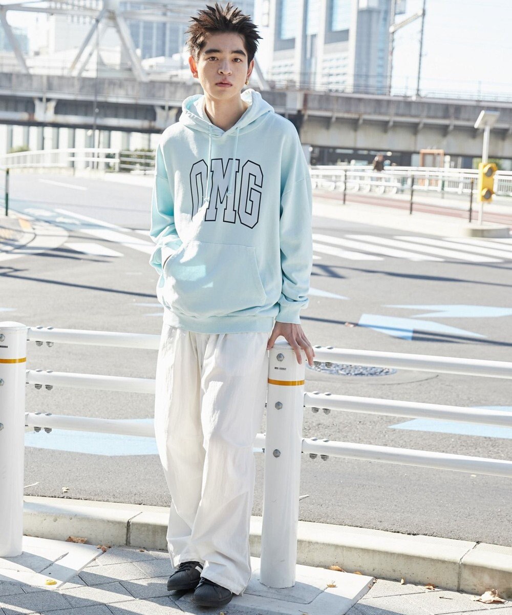 WEGO 【ユニセックス着用ITEM】ピグメントOMGプルパーカー 