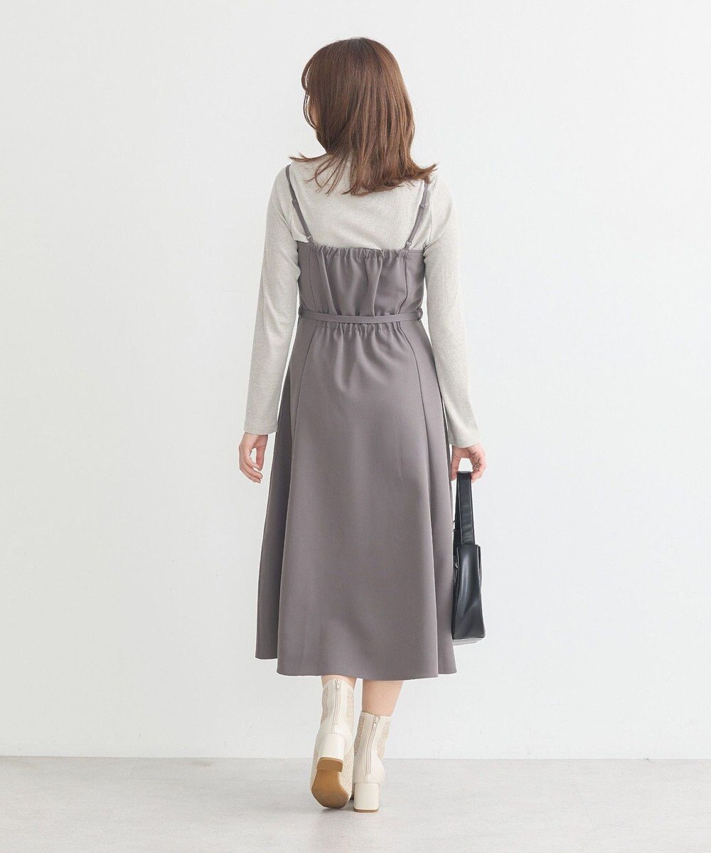 earth music&ecology トレンチ風キャミワンピース 