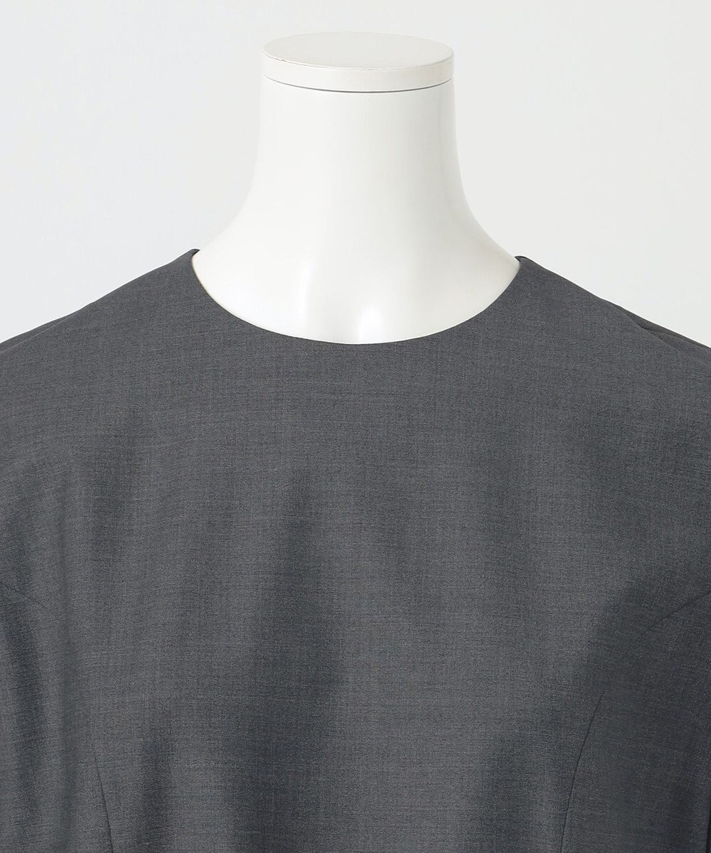 23区 L 【R(アール)】ウールトロストレッチ ランタンスリーブブラウス 