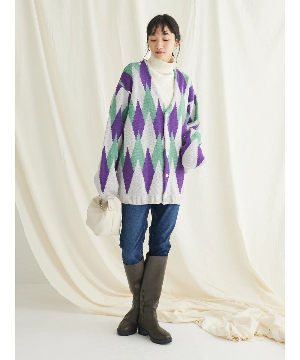 CRAFT STANDARD BOUTIQUE 【男女兼用】アーガイル柄カーディガン2 