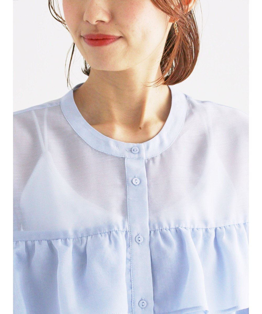 Te chichi シアーフリルティアードブラウス 