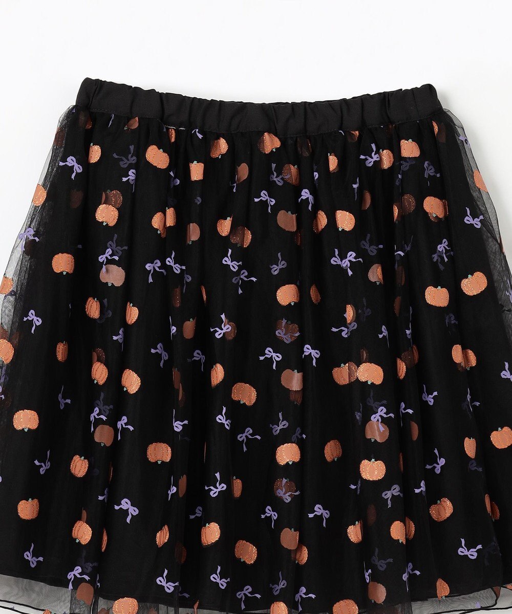 ANY KIDS ラメチュールフレアスカート 