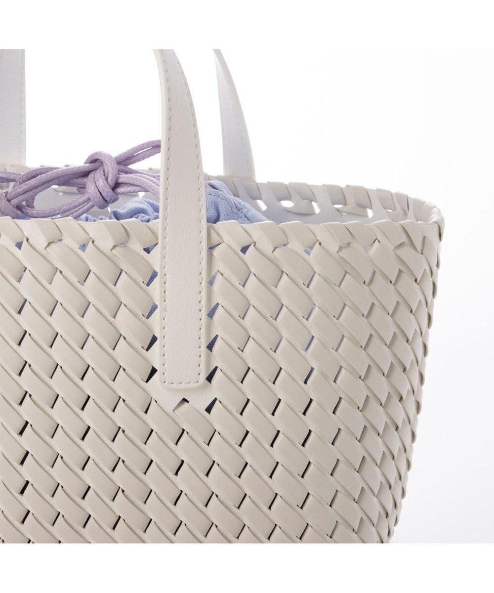 UNBILLION カシュカシュ cachecache / コードかがり横長トートバッグ 