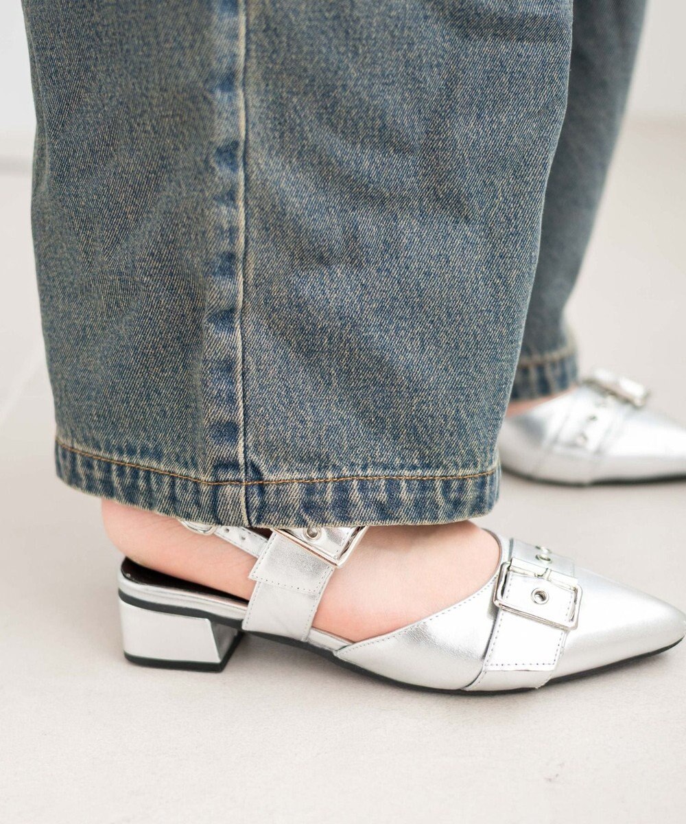 WEGO 【SMサイズ展開】ロゴデニムバギーパンツ 