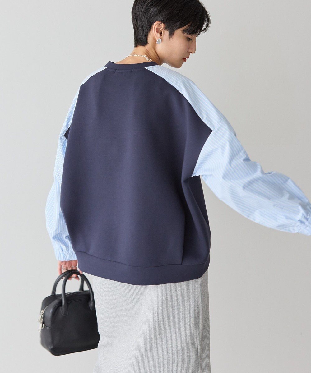 AMERICAN HOLIC 異素材コクーンポンチプルオーバー 