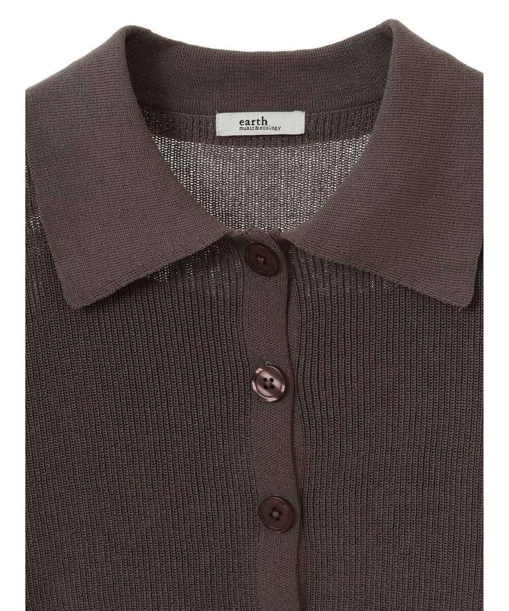 earth music&ecology ＳＥＴ２点襟付きカーディガン＋ニットワンピース 