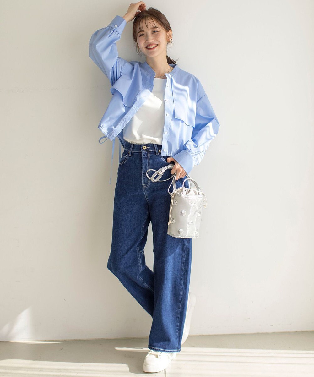 ANY SIS 【洗える】サテン2WAY タンクトップ 