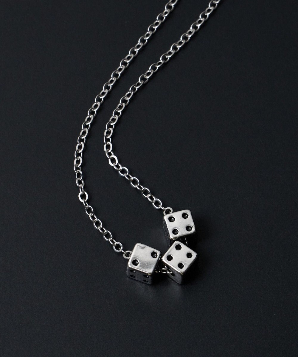 WEGO M立体モチーフ3連ネックレス 