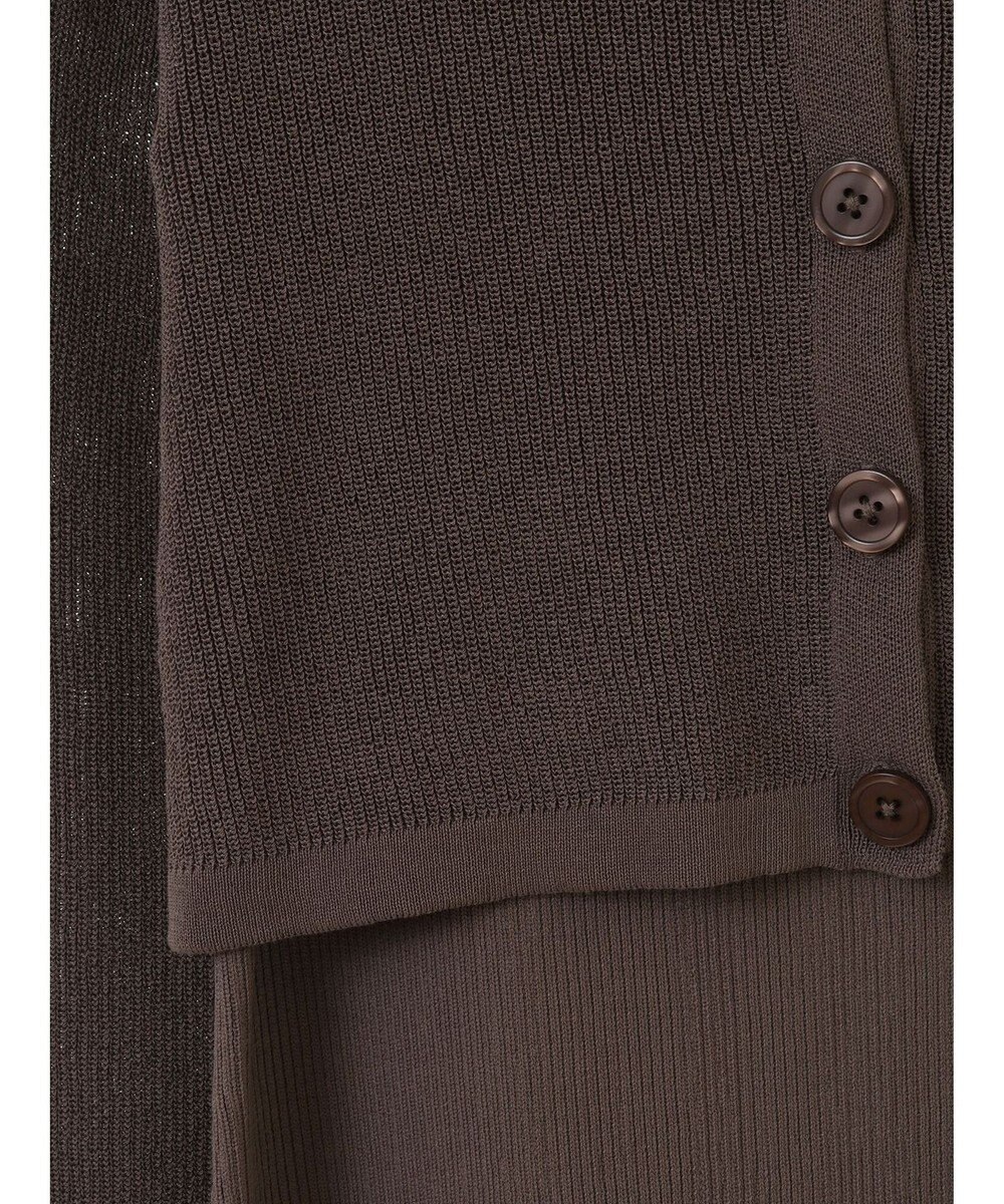 earth music&ecology ＳＥＴ２点襟付きカーディガン＋ニットワンピース 