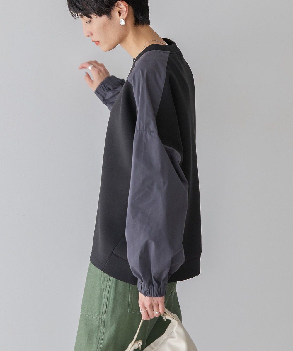 AMERICAN HOLIC 異素材コクーンポンチプルオーバー 