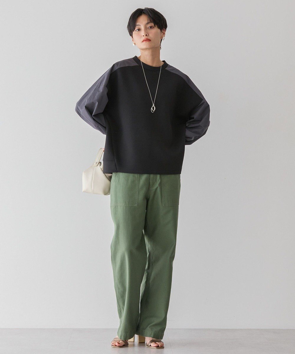 AMERICAN HOLIC 異素材コクーンポンチプルオーバー 