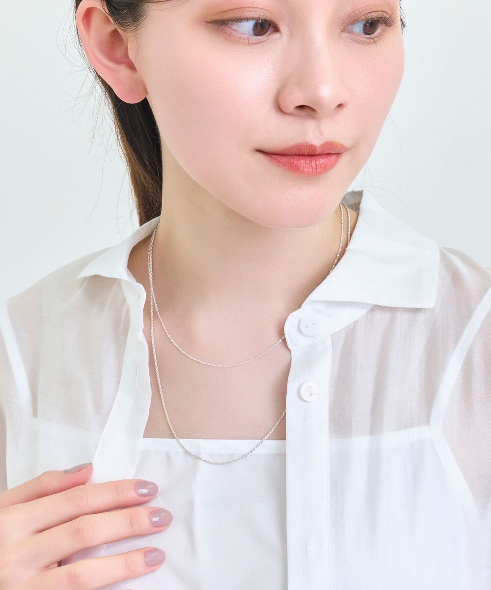 Phoebe 【SV925】シルキーシャインスエッジチェーンネックレス 
