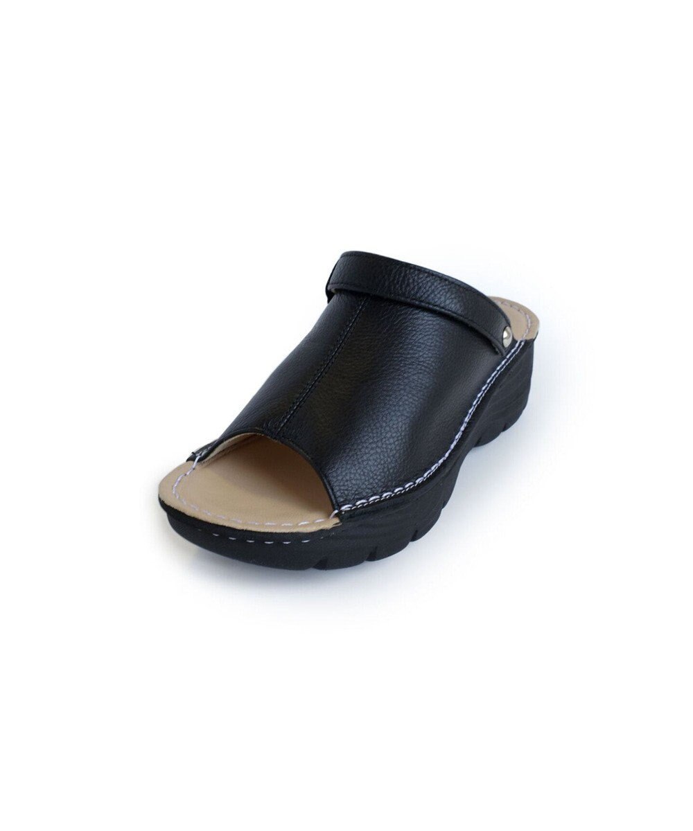 Pointer 本革 超軽量厚底サボサンダル 