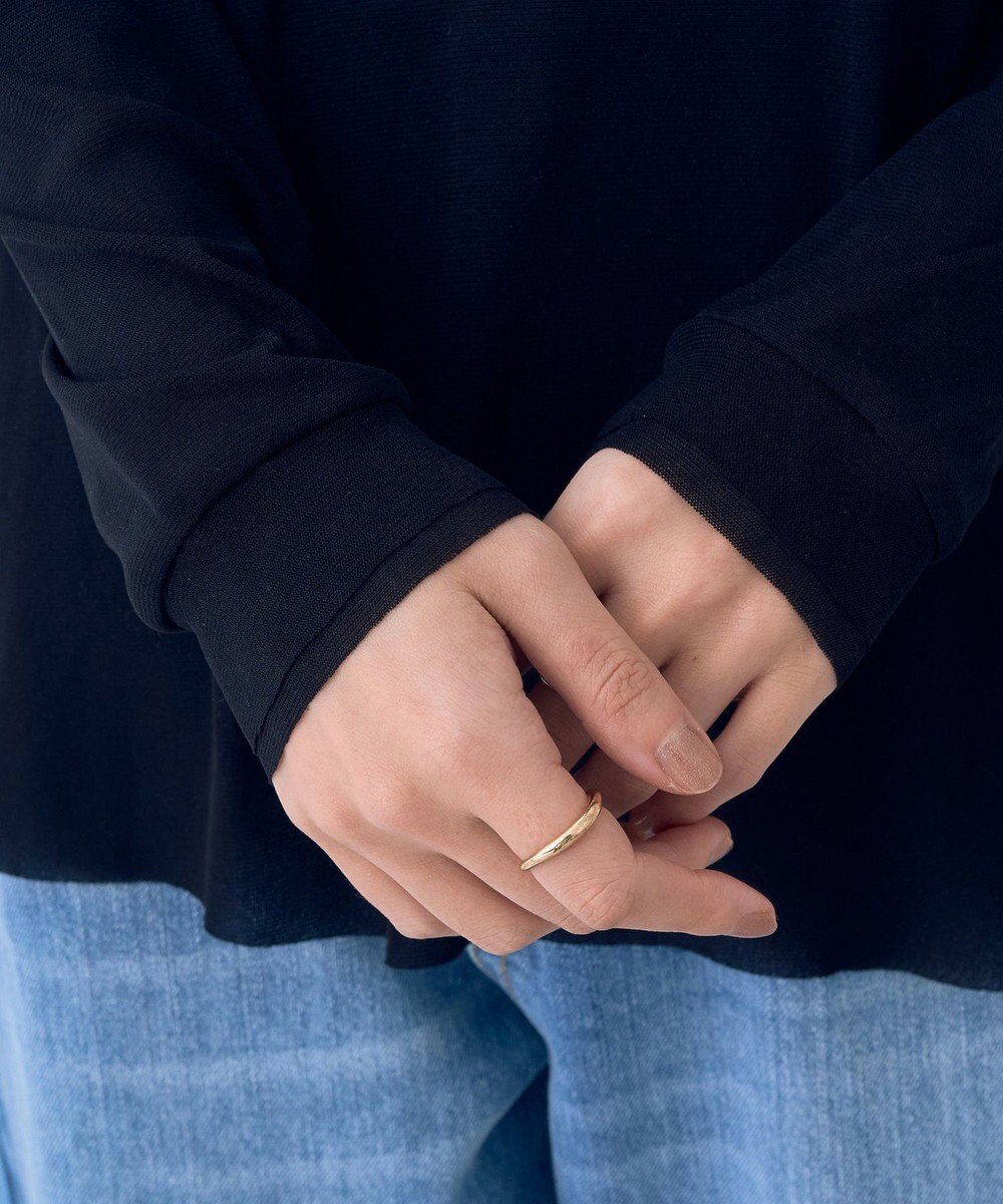 YECCA VECCA クルーネックレイヤードシアートップス 