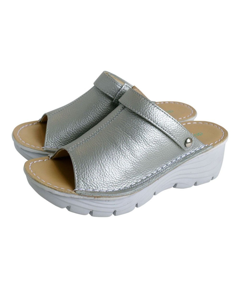 Pointer 本革 超軽量厚底サボサンダル 