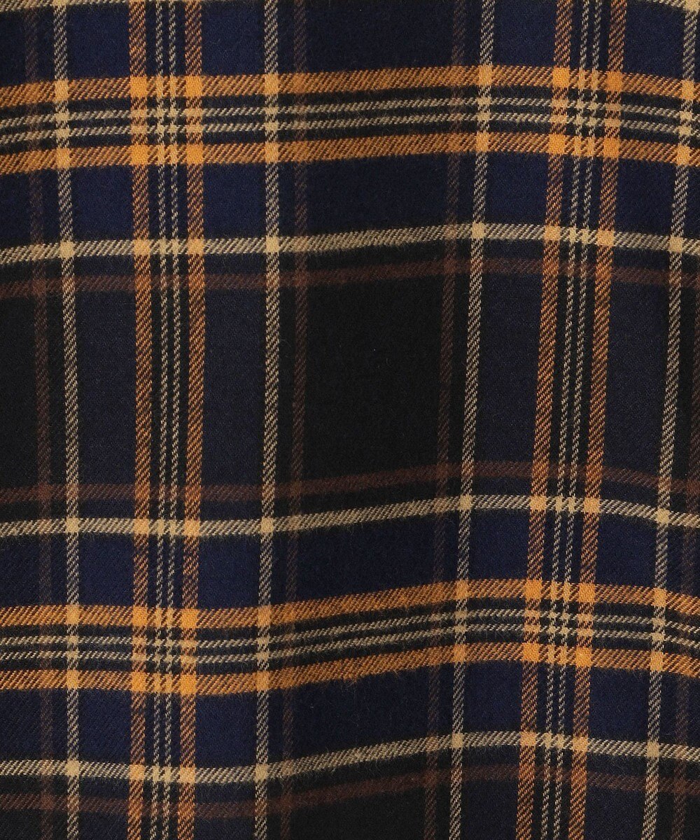 23区 L 【洗える】ブラッシュド ビエラチェック シャツ 