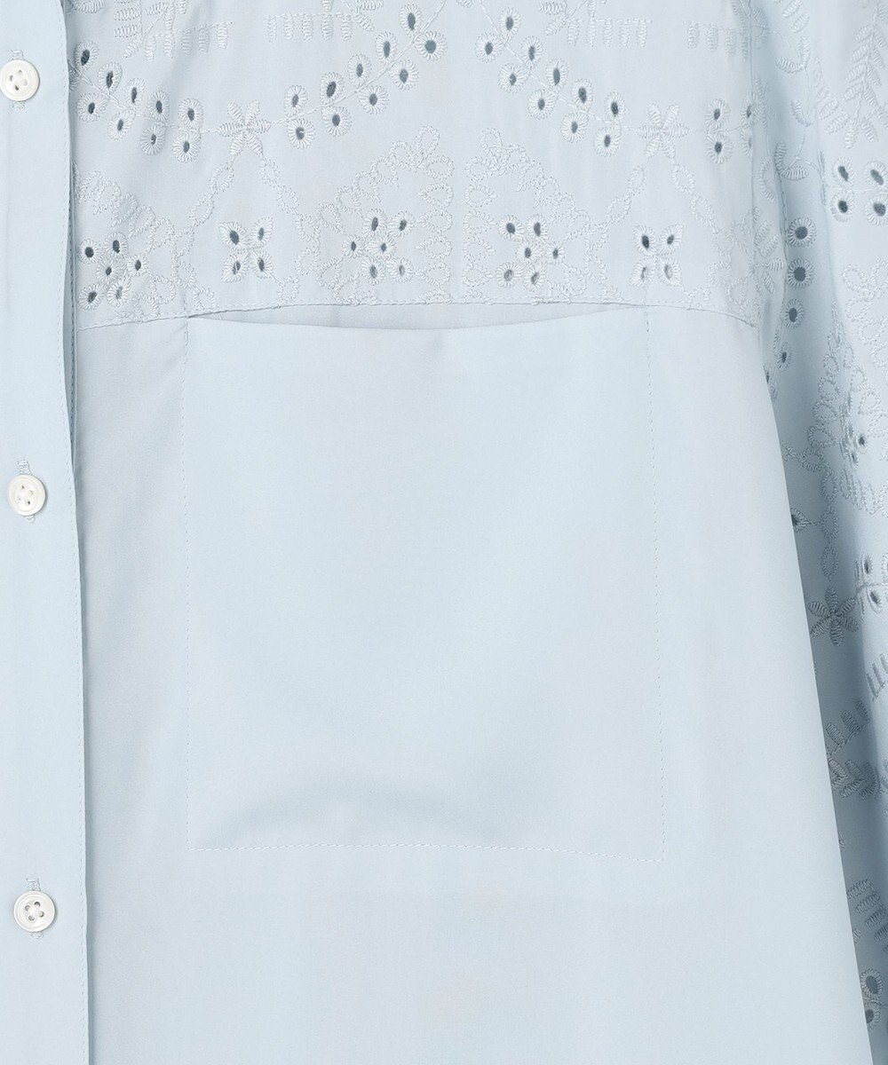 J.PRESS LADIES 【WEB限定カラーあり】エンブロイダリー シャツ ワンピース 