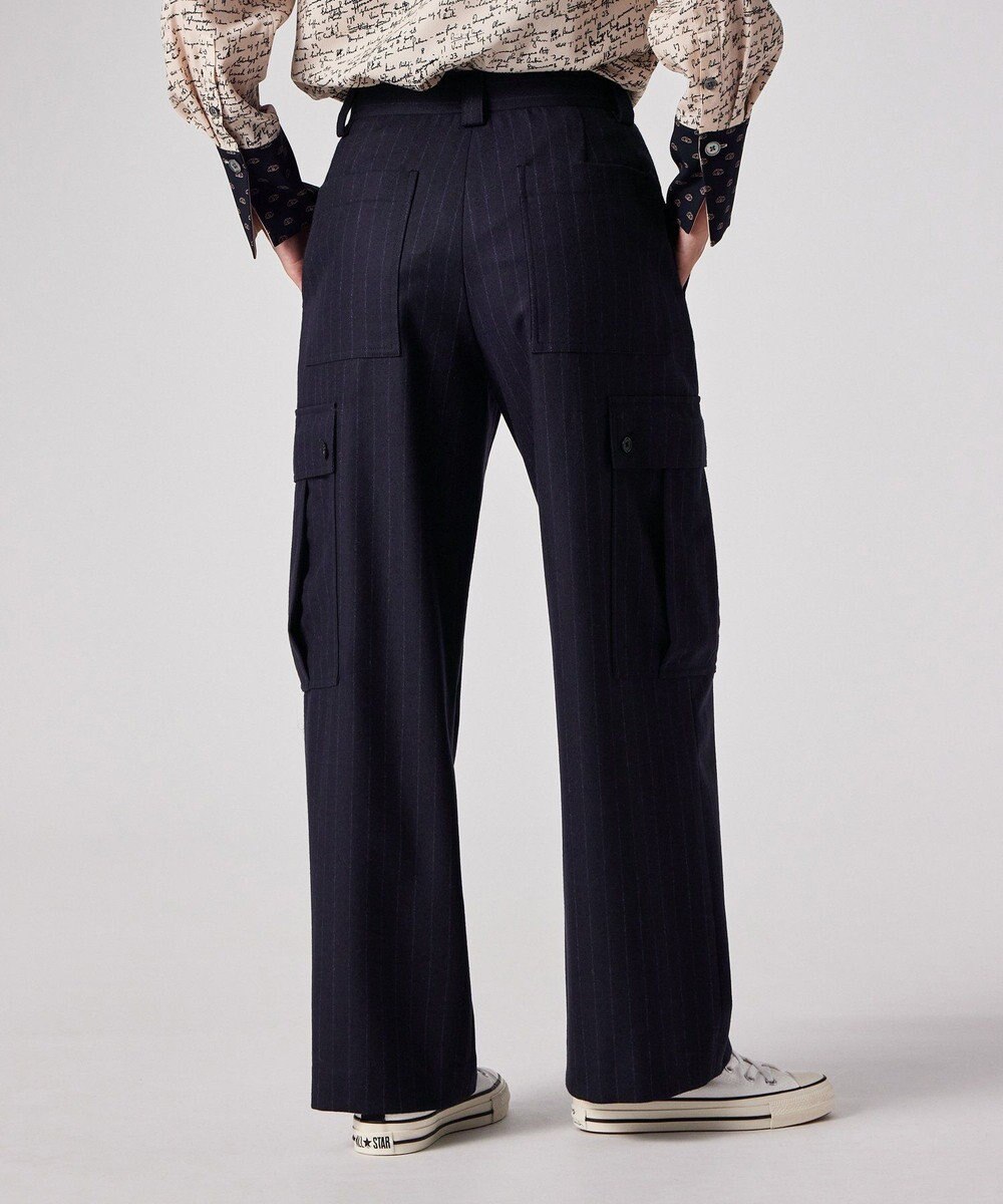 Paul Smith ストライプ ウール カーゴパンツ 