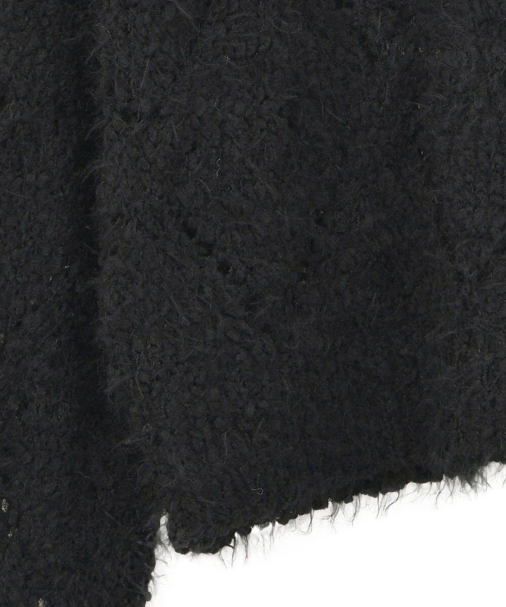 earth music&ecology シャギーミックス透かしハート柄ニットプルオーバ 