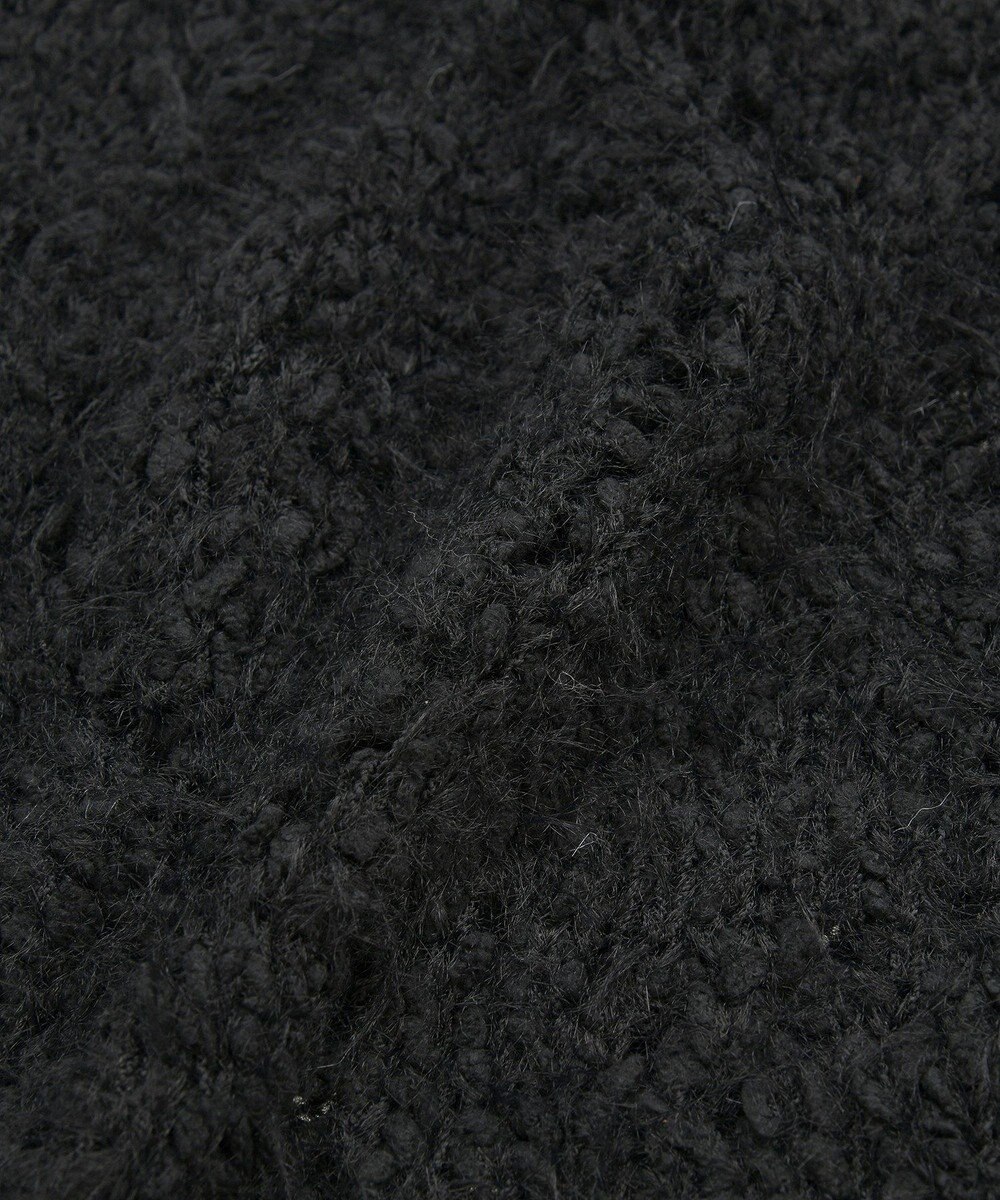 earth music&ecology シャギーミックス透かしハート柄ニットプルオーバ 