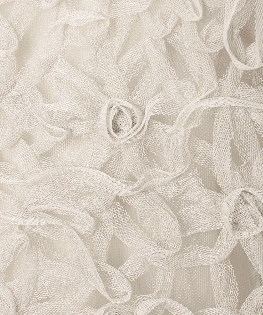 23区 【GOLD LABEL】チュールエンブロイダリー フラワーモチーフ 2WAYブラウス 