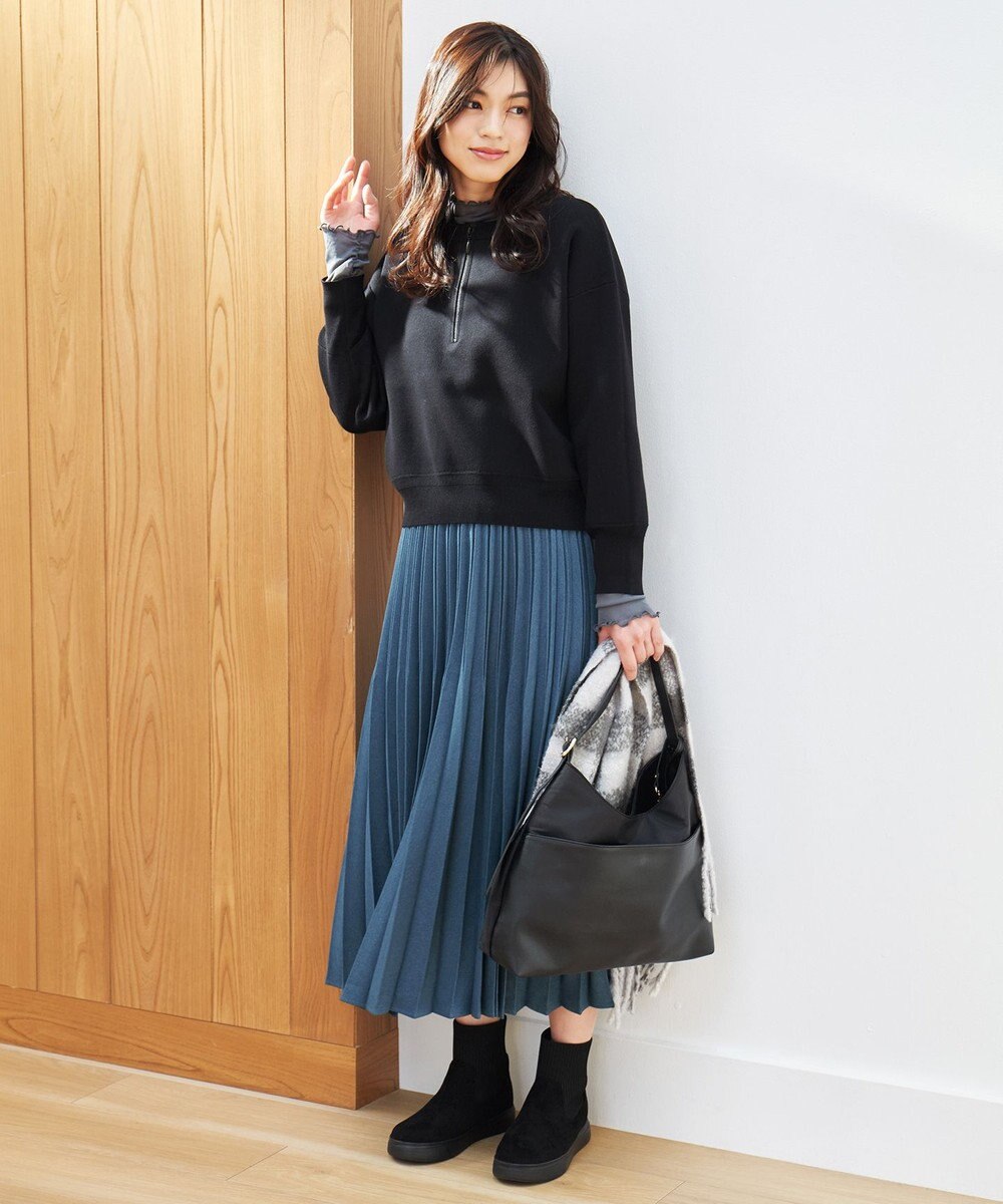 ANY 【大好評につき新色登場/洗濯機可/ウエストゴム】プリーツスカート 