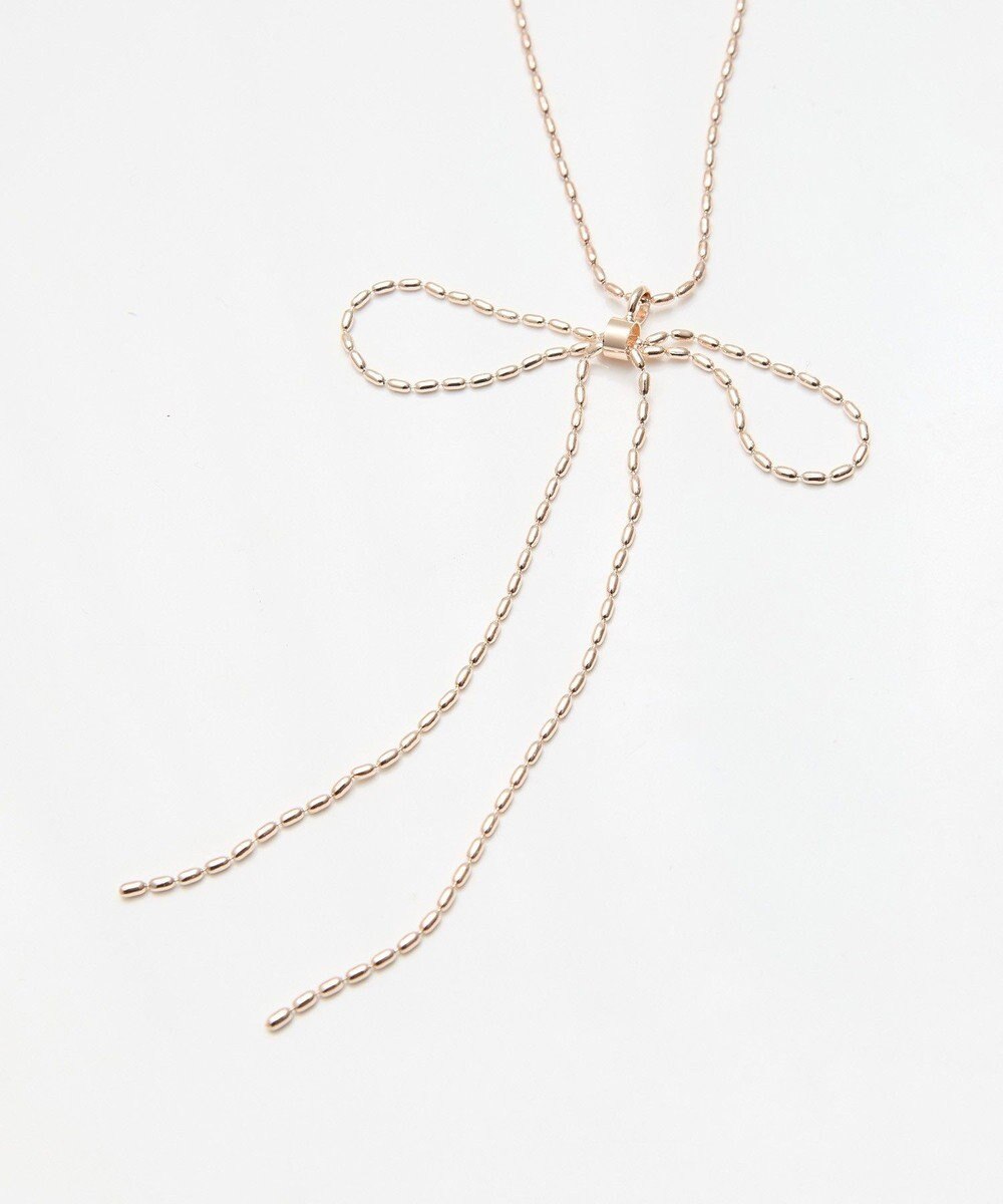 earth music&ecology ロングリボンチェーンネックレス 