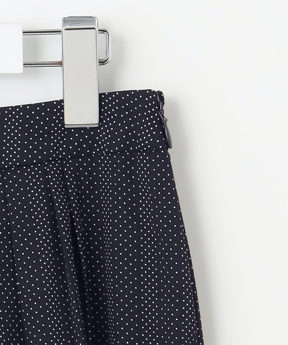 J.PRESS LADIES L 【洗える】ドットデシンプリント タック スカート 