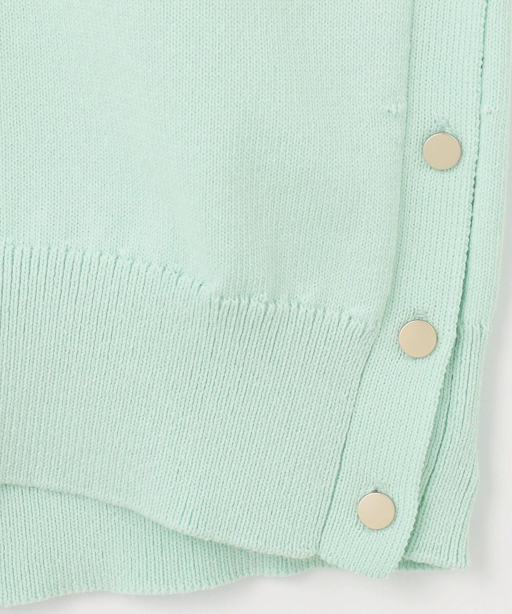 自由区 L 【WEB限定カラーあり・洗える】コットンナイロンミドルゲージ ニット 