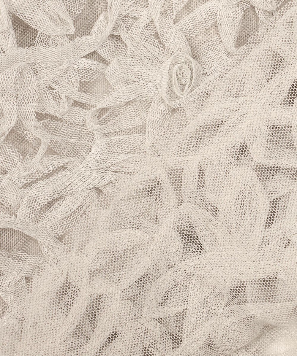 23区 【GOLD LABEL】チュールエンブロイダリー フラワーモチーフ 2WAYブラウス 