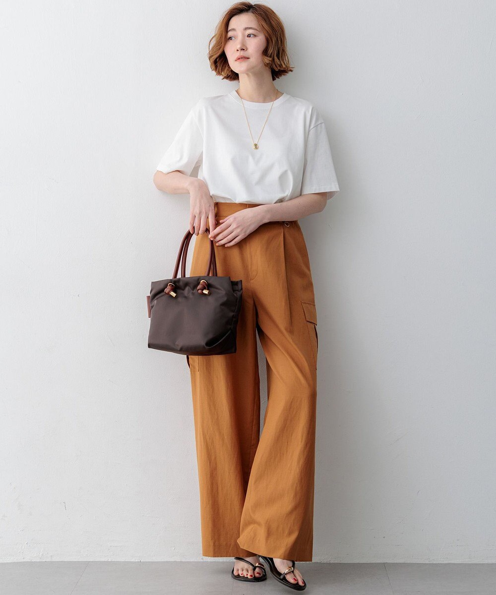 23区 【先行予約】コットンスラブポプリン カーゴパンツ 