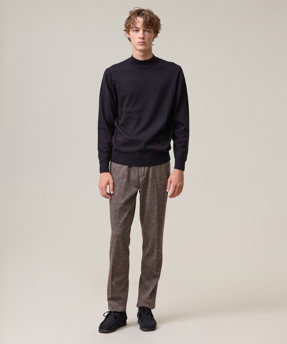 J.PRESS MEN 動きやすさにこだわった立体設計【洗える】コットンカシミヤモックネック ニット 