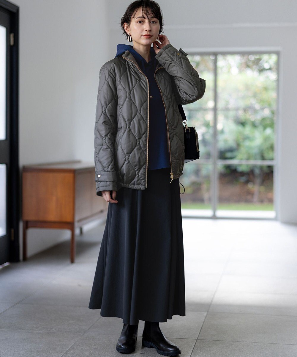 23区 中綿パディング フード2WAY アウター 