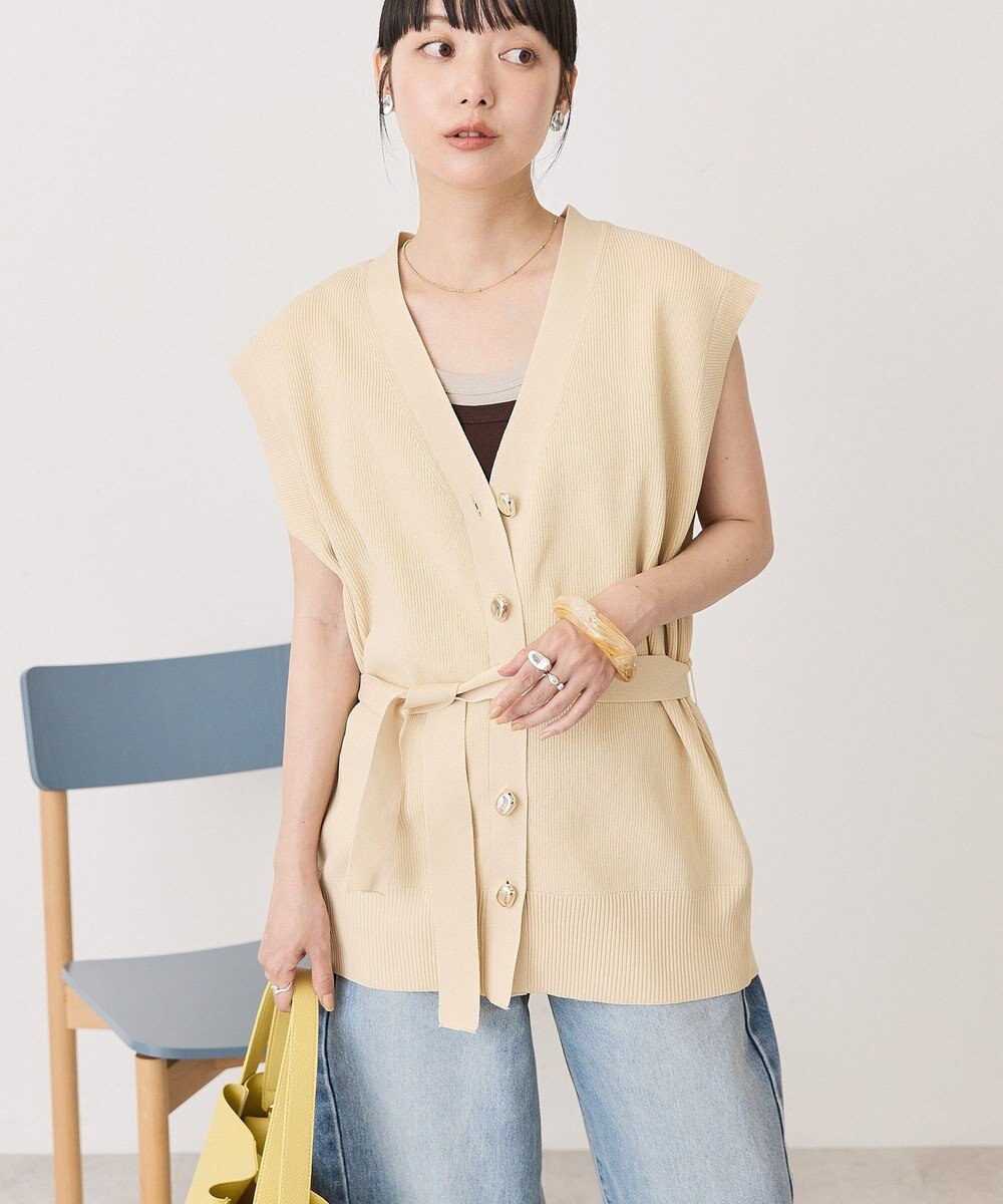AMERICAN HOLIC 金ボタンニットジレ 