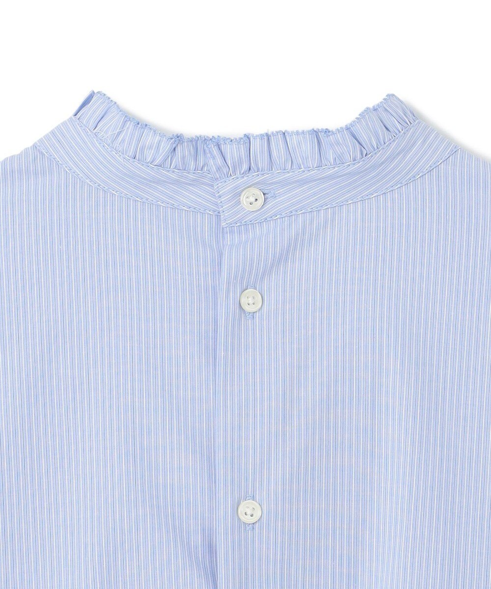 UNFILO フリルネックシャツ 