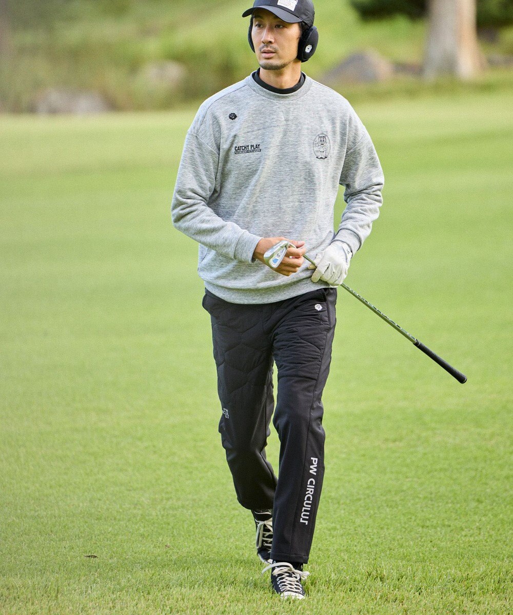 PW CIRCULUS 【撥水加工 / ストレッチ】【MEN】キルティング中綿パンツ ゴルフ 