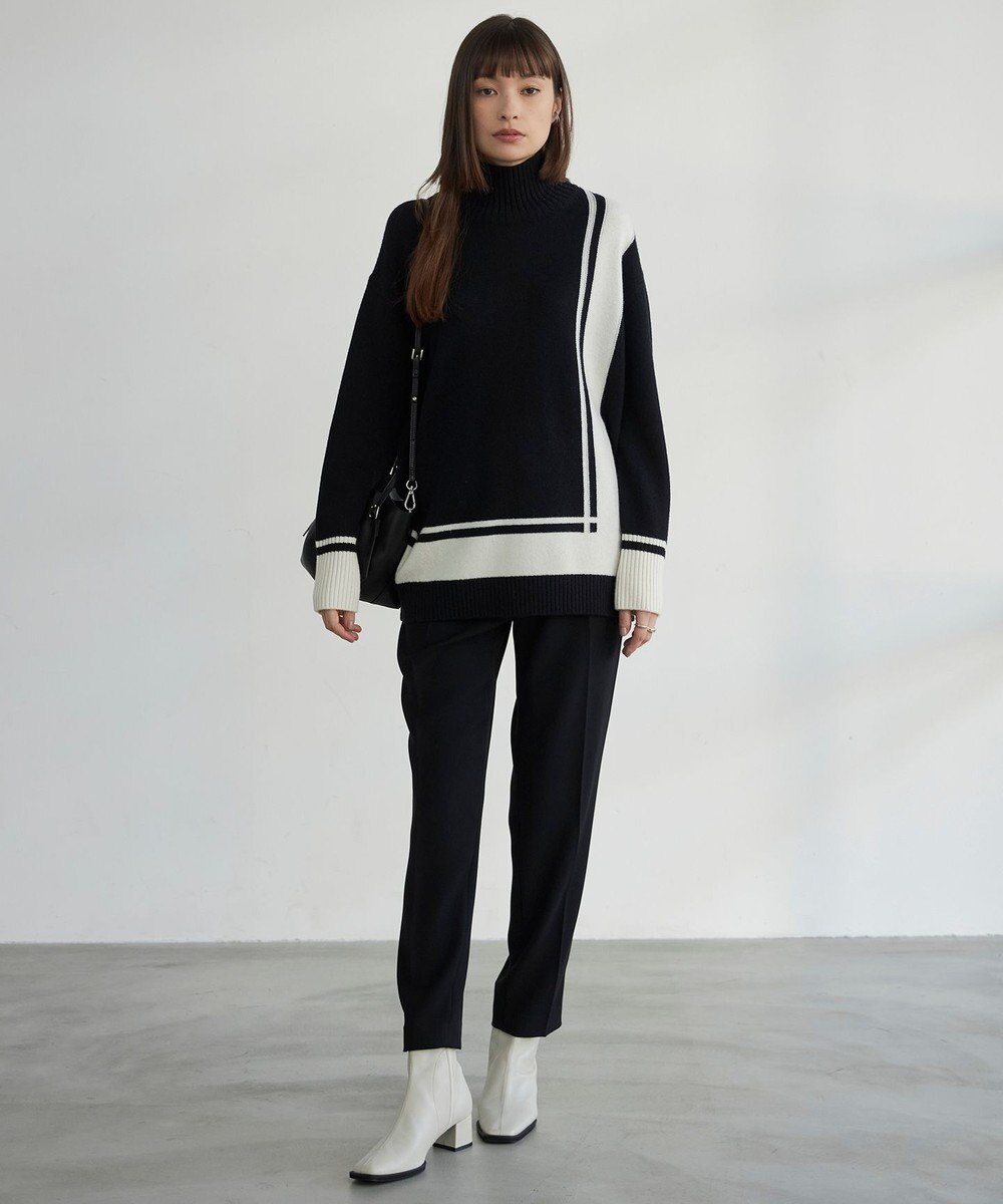 ICB 【洗える】 ライトダブルクロス ドロストパンツ 