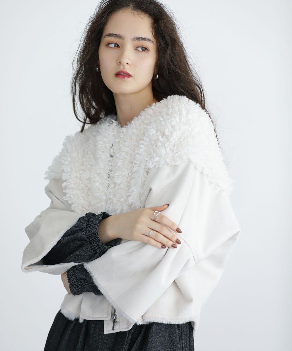 Green Parks ■ESCAR フラッフィーブルゾン 