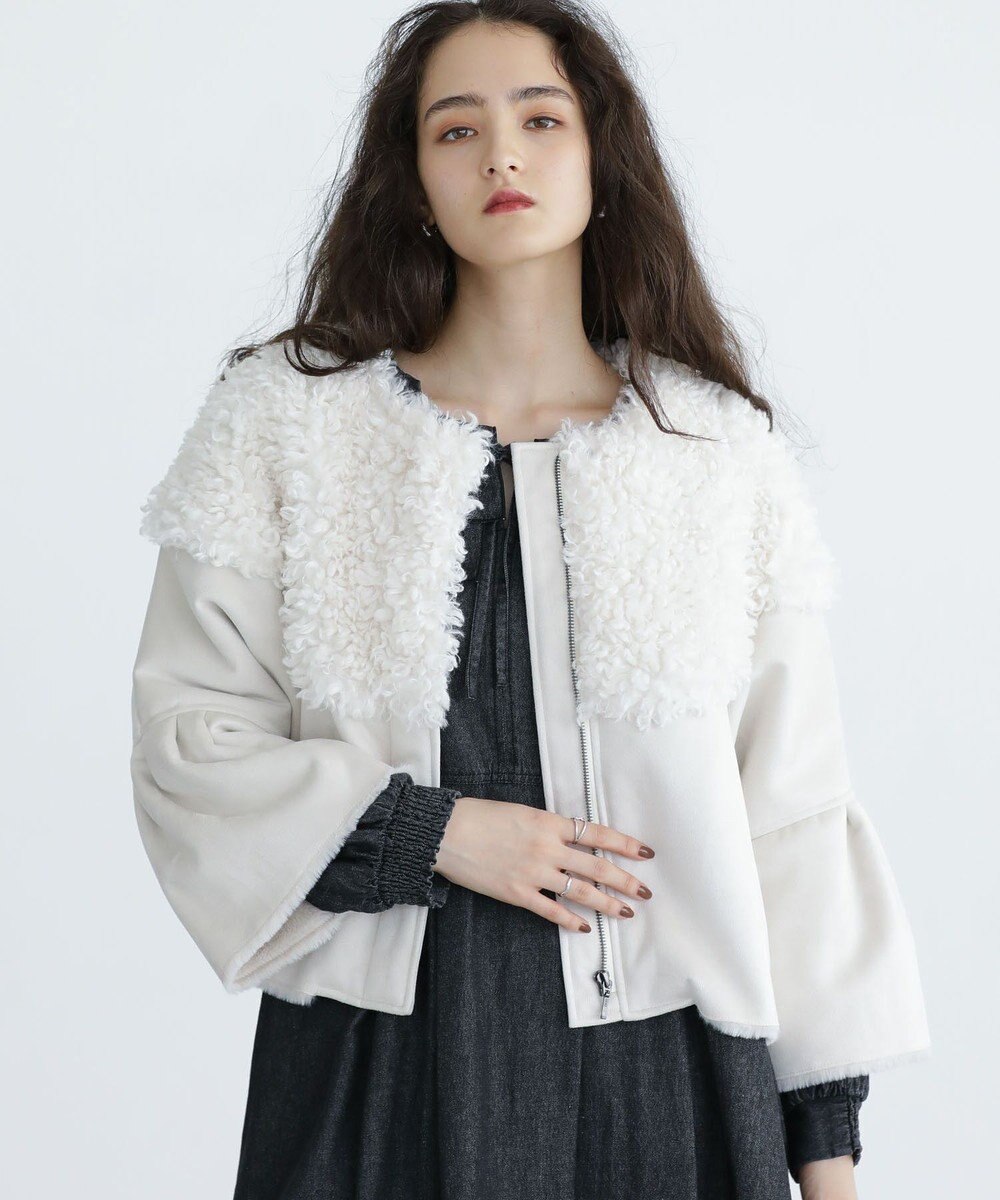 Green Parks ■ESCAR フラッフィーブルゾン 